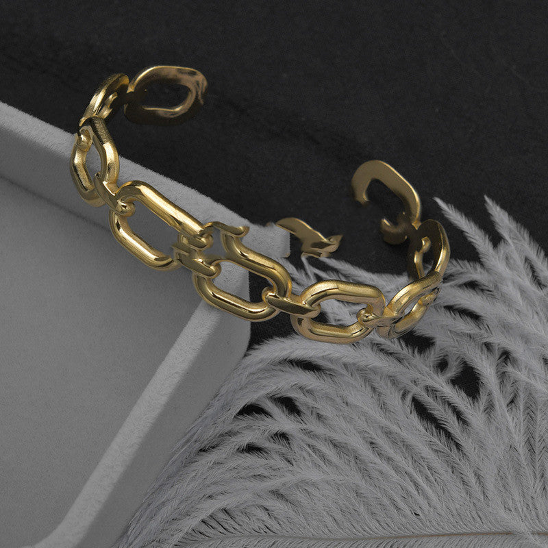 Bracelet à maillons épais