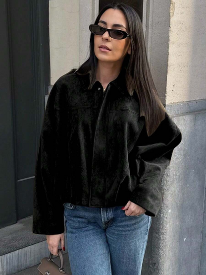 Isabelle | veste en daim vintage