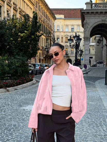 Isabelle | veste en daim vintage