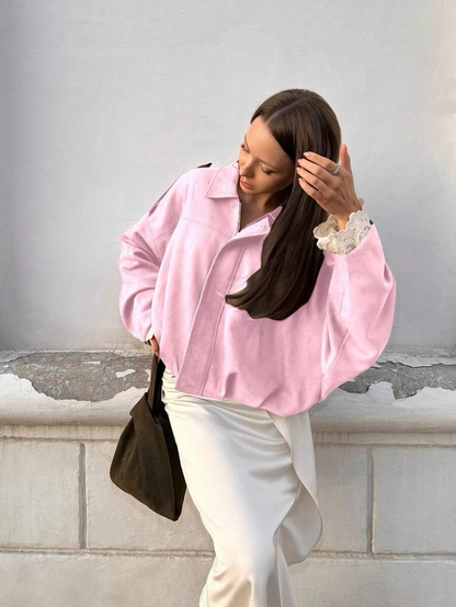 Isabelle | veste en daim vintage