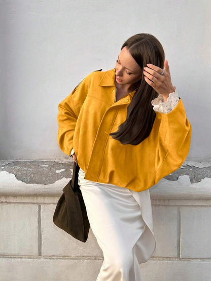 Isabelle | veste en daim vintage