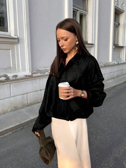 Isabelle | veste en daim vintage