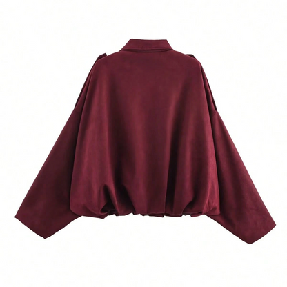 Isabelle | veste en daim vintage