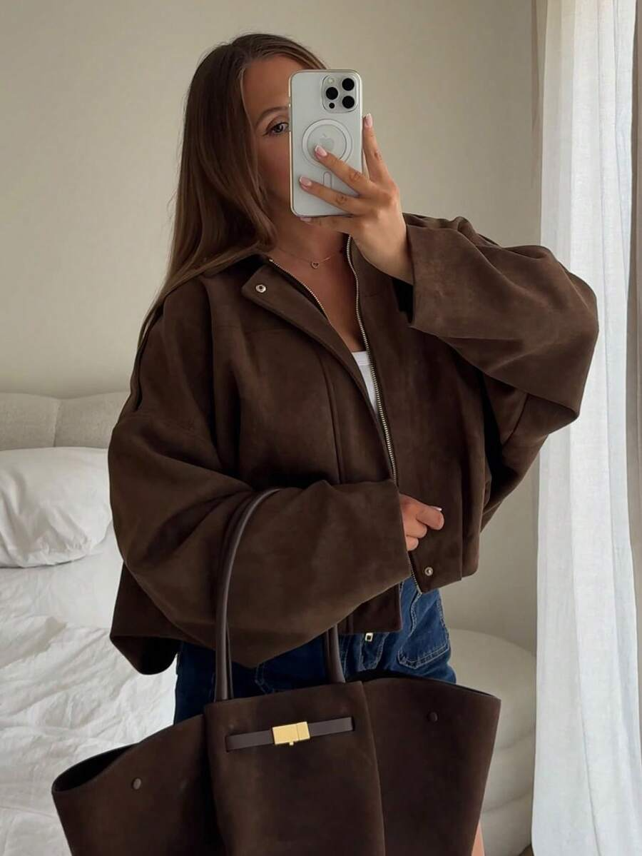 Isabelle | veste en daim vintage