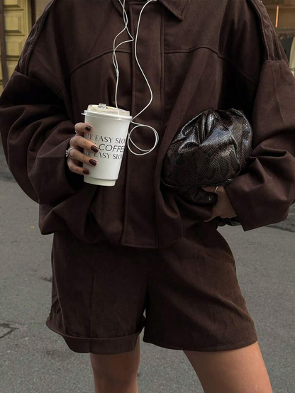 Isabelle | veste en daim vintage