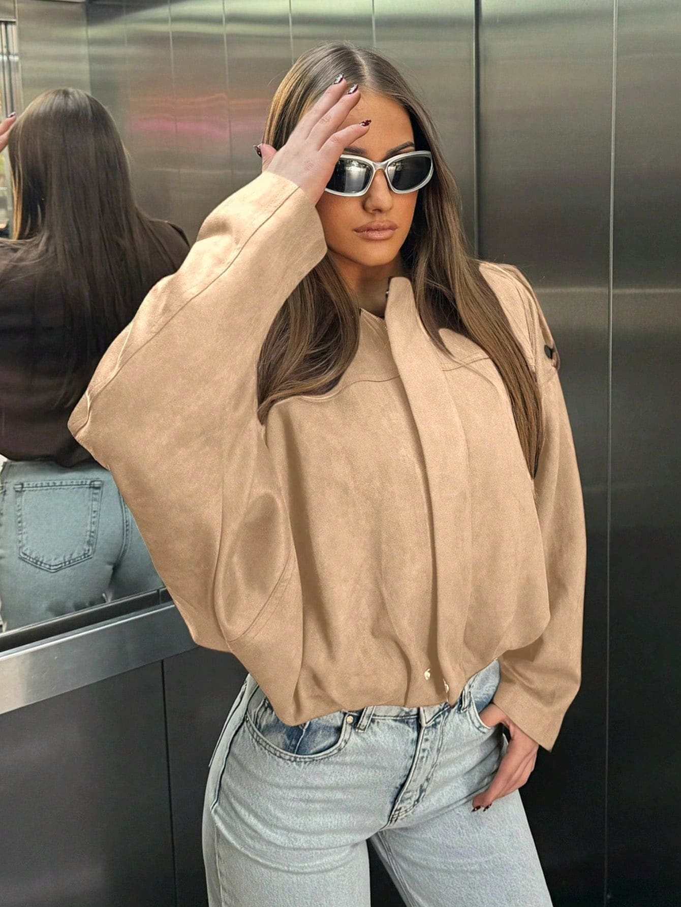 Isabelle | veste en daim vintage