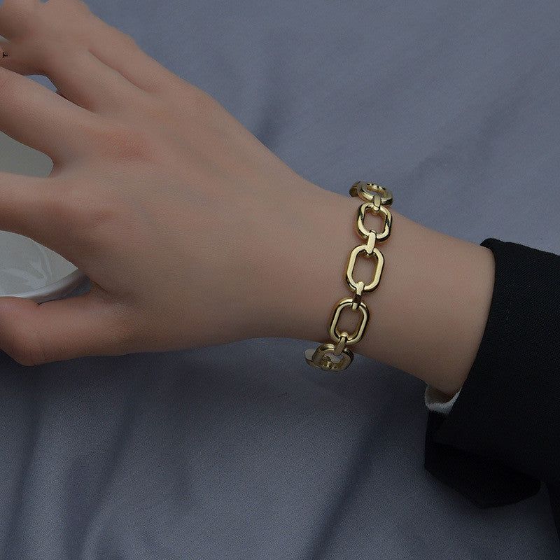 Bracelet à maillons épais
