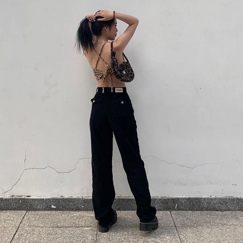 Haut dos nu imprimé léopard