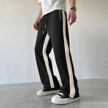 Pantalon de survêtement rayé coupe décontractée