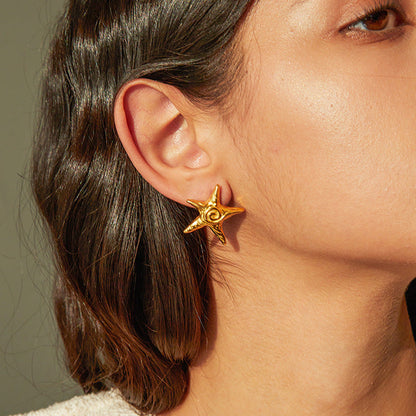 Boucles d'oreilles étoile de mer