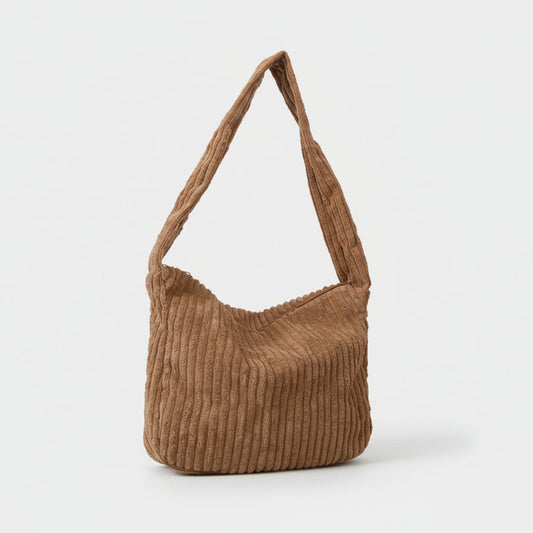 Sac fourre-tout en velours côtelé