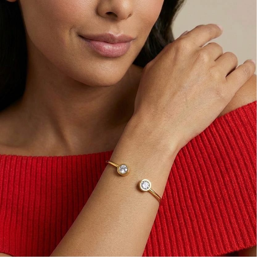 Bracelet personnalisé avec pierre de naissance